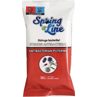 Spring Line | Servetele umede antibacteriene