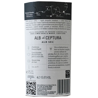 Crama Ceptura | Vin alb sec Alb de Ceptura 0.75L