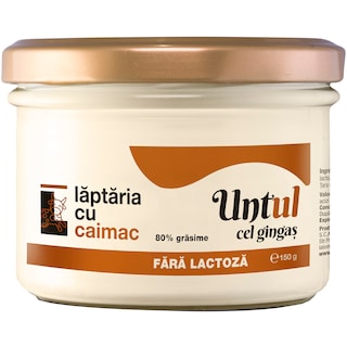 Laptaria cu caimac | Untul cel gingas, fara lactoza, 80% grasime 150g