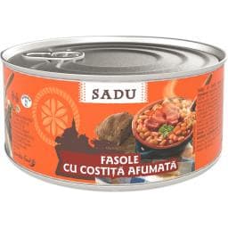 Fasole cu costita afumata 400g