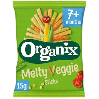 Organix | Sticksuri ecologice din porumb cu legume 15g