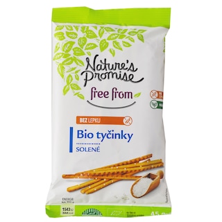 Nature's Promise Free From | Sticks cu sare, fara gluten 45g