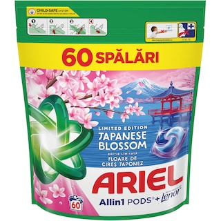 Ariel | Detergent Allin1 PODS Editie Limitata Japanese Blossom, 60 capsule