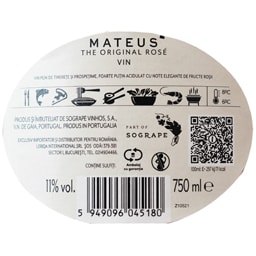Mateus | Vin rose demisec 0.75L