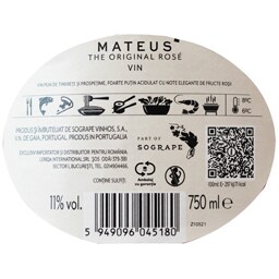 Mateus | Vin rose demisec 0.75L