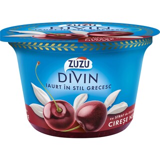 Zuzu | Divin | Iaurt in stil grecesc cu cirese negre 150g