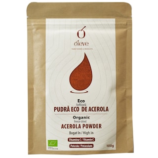 Ol'eve | Pudra de acerola organica, liofilizata 100g