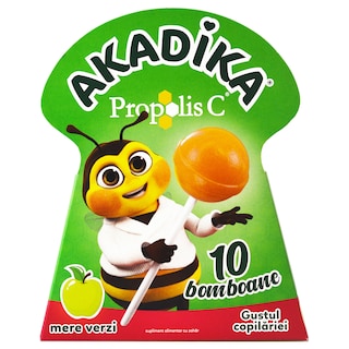 Akadika | Propolis C | Acadele Propolis C mere verzi, 10 bucati