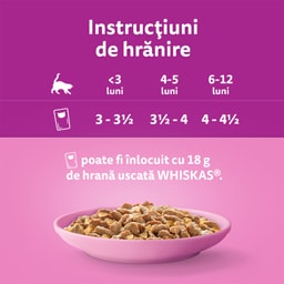 Whiskas | Hrana umeda pentru pui de pisica, cu pui in aspic 85g