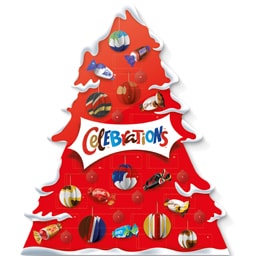Celebrations | Tree Advent Calendar selectie de ciocolata cu lapte 215g