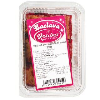Xender | Baclava cu ciocolata si visine 250g