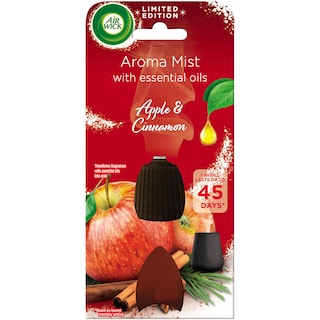 Air Wick | Aroma Mist | Rezerva difuzor de parfum cu uleiuri esentiale Apple & Cinnamon 20ml