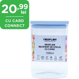 Neoflam | Recipient de sticla cu capac, 1000ml
