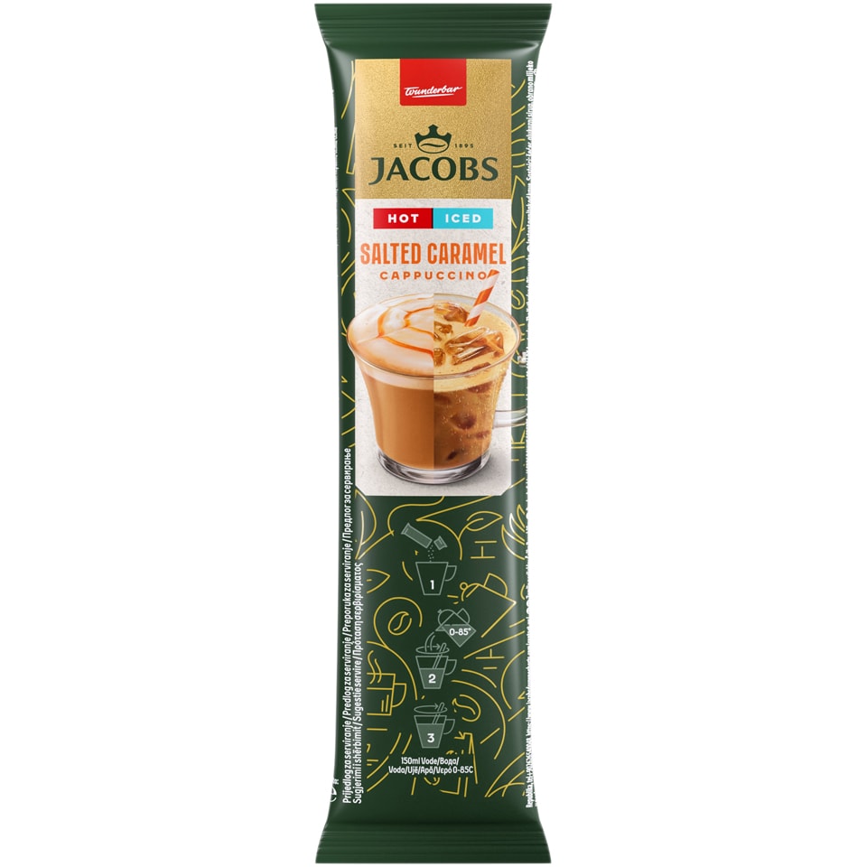 Jacobs | Iced cappuccino cu caramel sarat 17.8g | Mega-image