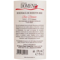 Domenii | Vin roze demisec Busuioaca De Bohotin 0.75L
