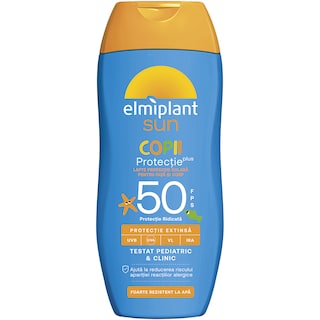 Elmiplant | Lapte protectie solara pentru copii, SPF50 200ml