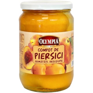 Olympia | Compot de piersici jumatati, descojite 700g