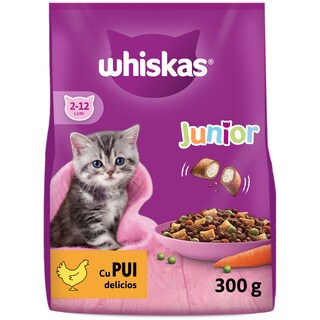 Whiskas | Hrana uscata pentru pui de pisica, cu pui 300g