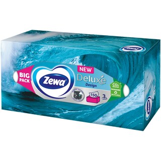 Zewa | Servetele faciale Deluxe Design, 3 straturi, 150 bucati