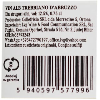 Collefrisio | Filare | Vin alb Trebbiano D'Abruzzo 0.75L