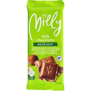 Milly | Ciocolata cu lapte si alune de padure 100g