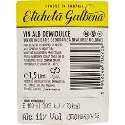 Cotnari | Vin alb demidulce  1.5L