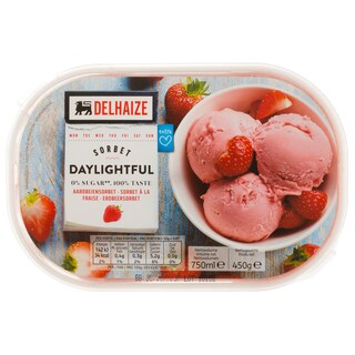 Delhaize | Inghetata sorbet de capsuni 750ml