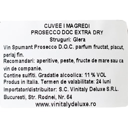 Valdo | Vin spumant Prosecco Extra Dry 0.75L