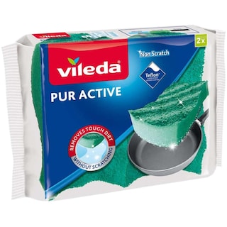 Vileda | Pur Active | Burete vase, 2 bucati
