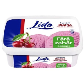 Lido | Inghetata frisca cu cirese, fara zahar adaugat 520g