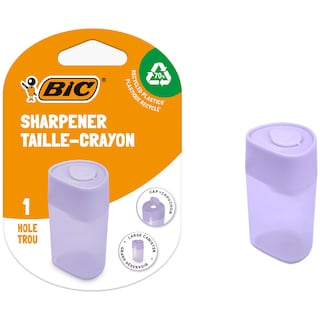 Bic | Ascutitoare cu un orificiu si container, diverse culori