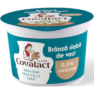 Covalact de Tara | Branza slaba de vaci 0.5% grasime 200g