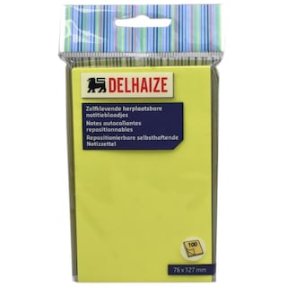 Delhaize | Memo notes adezive repozitionabile 76 x 76 mm (100 file)