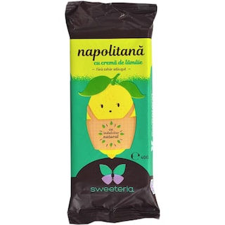 Sweeteria | Napolitana cu crema de lamaie, fara zahar adaugat 40g