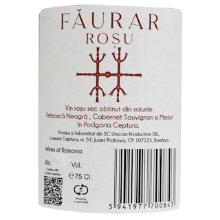 Faurar | Vin rosu sec 0.75L