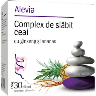 Alevia | Ceai complex de slabit ginseng si ananas 30x2.5g