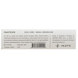 7ARTS | Vin alb Feteasca Alba, Sauvignon, Tamaioasa Romaneasca 0.75L