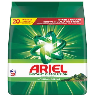 Ariel | Detergent pudra Mountain Spring, 20 spalari 1.3kg
