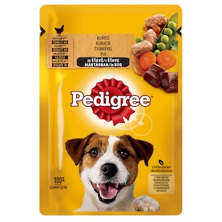 Pedigree | Hrana umeda cu pui si legume in sos pentru caini adulti 100g