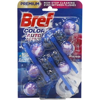 Bref | Odorizant toaleta Color Auto Active Flower 3x50g