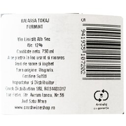 Balassa | Vin alb sec Furmint 0.75L