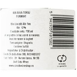 Balassa | Vin alb sec Furmint 0.75L