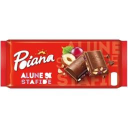 Ciocolata cu alune si stafide 90g