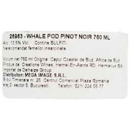 Whale Pod | Vin rosu Pinot Noir 0.75L
