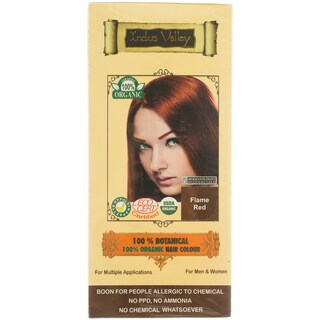 Indus Valley | Vopsea de par ecologica, Red Flame 120g