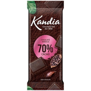 Kandia | Ciocolata amaruie 70% cacao 80g