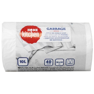 Home Kitchen | Saci menajeri cu manere, albi, 10L