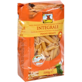 Baneasa | Paste integrale Penne Rigate 500g