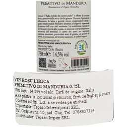 Lirica | Vin rosu Primitivo di Manduria 0.75L