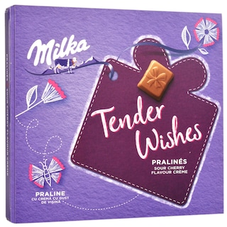 Milka | I Love Milka | Praline cu crema de visine 110g
